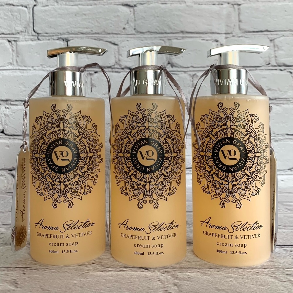 😍Vivian Gray GRAPEFRUIT & VETIVER Cream Soap✖️3️⃣